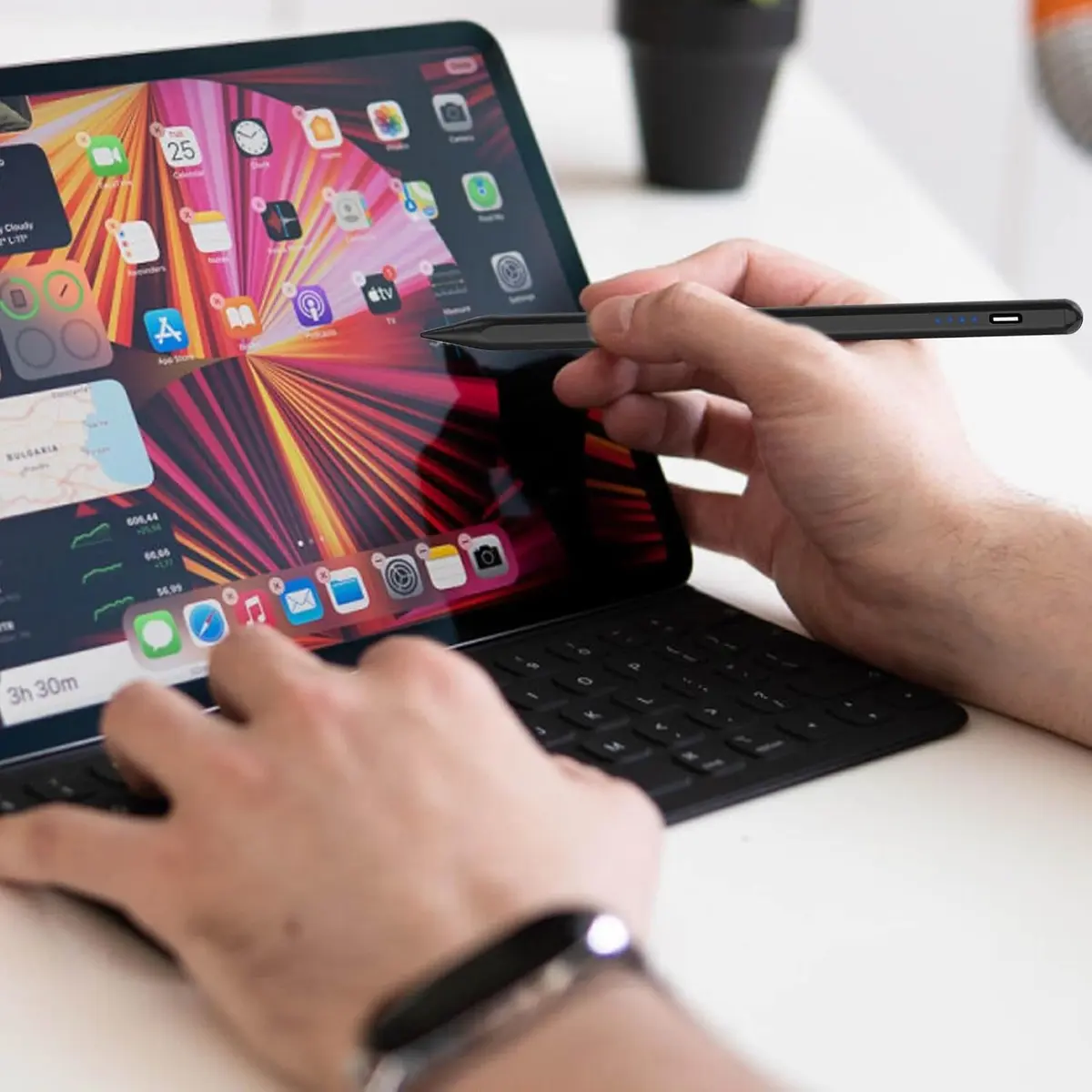 Fonus Active Stylus Pen for OnePlus Open/Pad (2023/2024) with Palm Rejection & Rechargeable Battery | 180mm Length - view 8