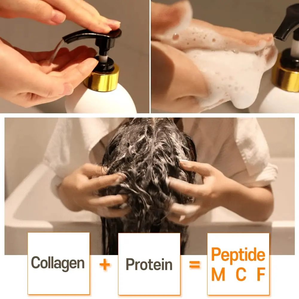 Elizavecca CER-100 Collagen Coating Hair A+ Muscle Shampoo, 16.9 fl oz | Nourishes & Strengthens All Hair Types - view 8