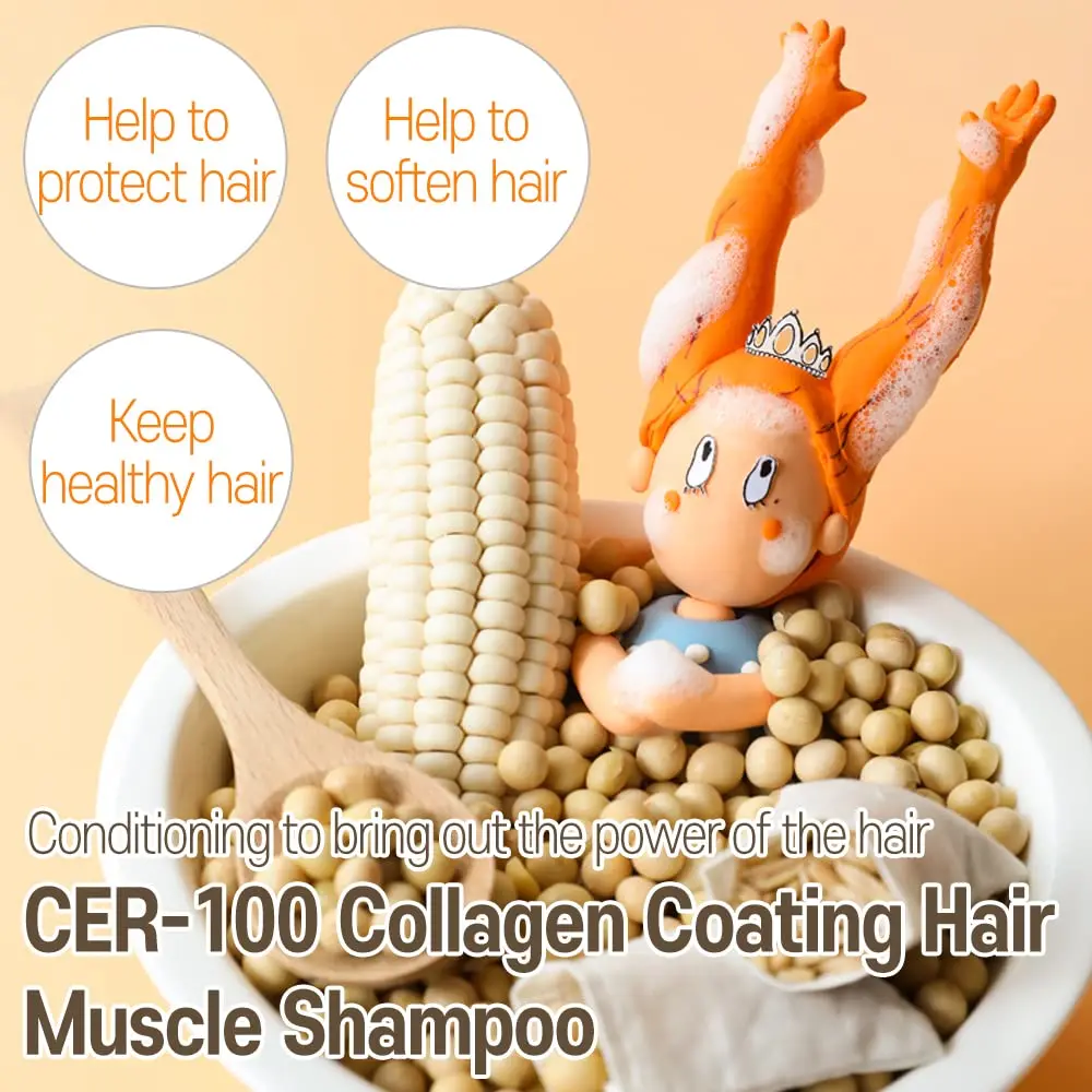 Elizavecca CER-100 Collagen Coating Hair A+ Muscle Shampoo, 16.9 fl oz | Nourishes & Strengthens All Hair Types - view 9