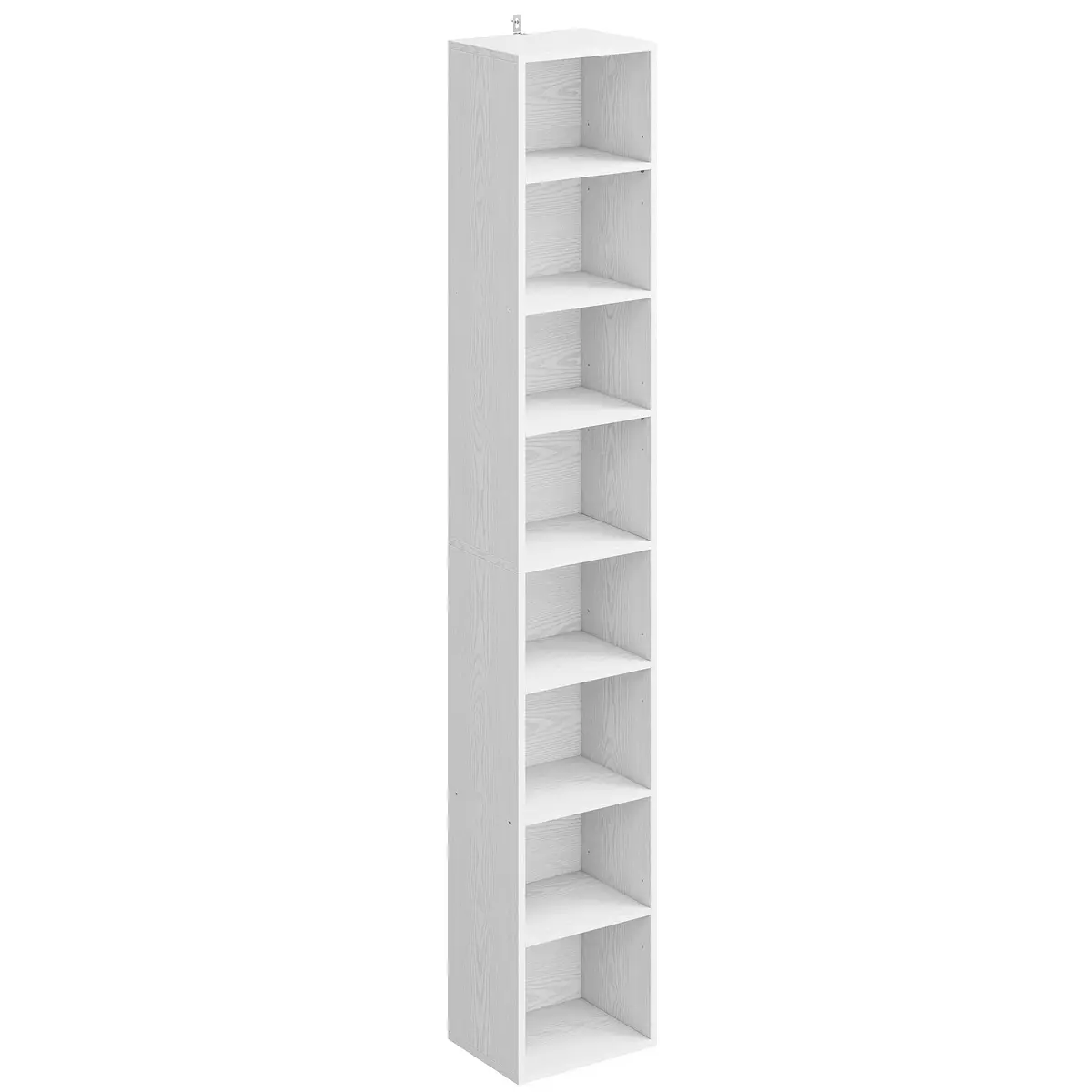 IRONCK Bookshelves and Bookcases Floor Standing 8 Tiers Display Storage Shelves 71 in Tall Bookcase Easy to Match for Living Room, Office, Study, Bedroom | 8 Open Shelves, MDF, White - main product image