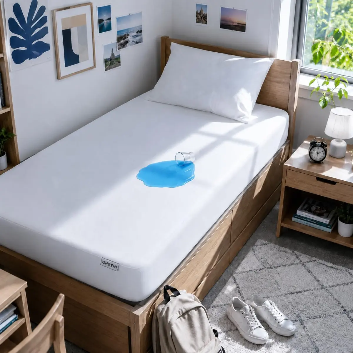 OhGeni Waterproof Mattress Protector Twin XL | Breathable & Soft, Deep Pocket 6"-18" - main product image