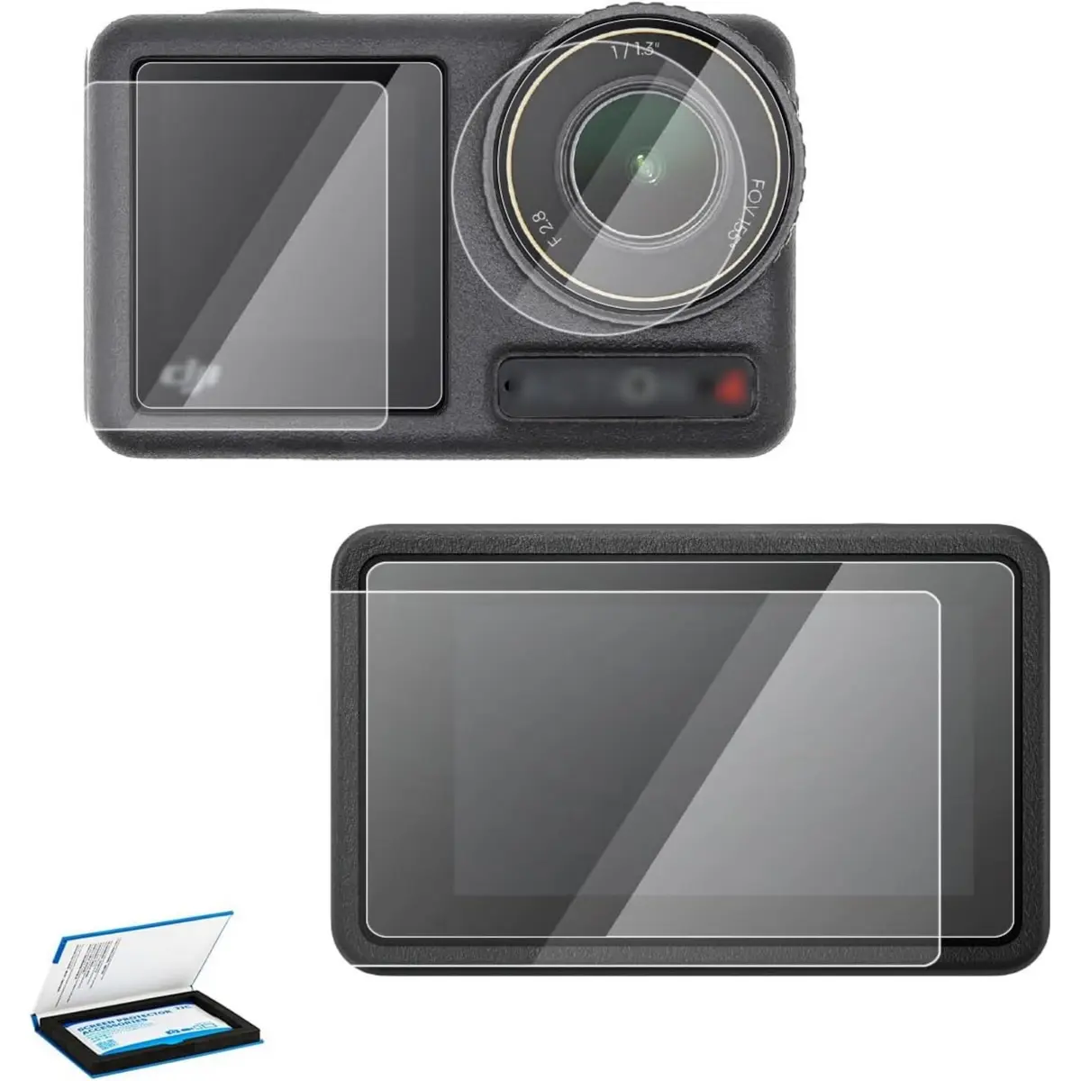 JJC Screen Protector for DJI Osmo Action 4/3 | 9H Ultra Clear Tempered Glass, 0.3mm, Anti-Fingerprint & Scratch Resistance - main product image