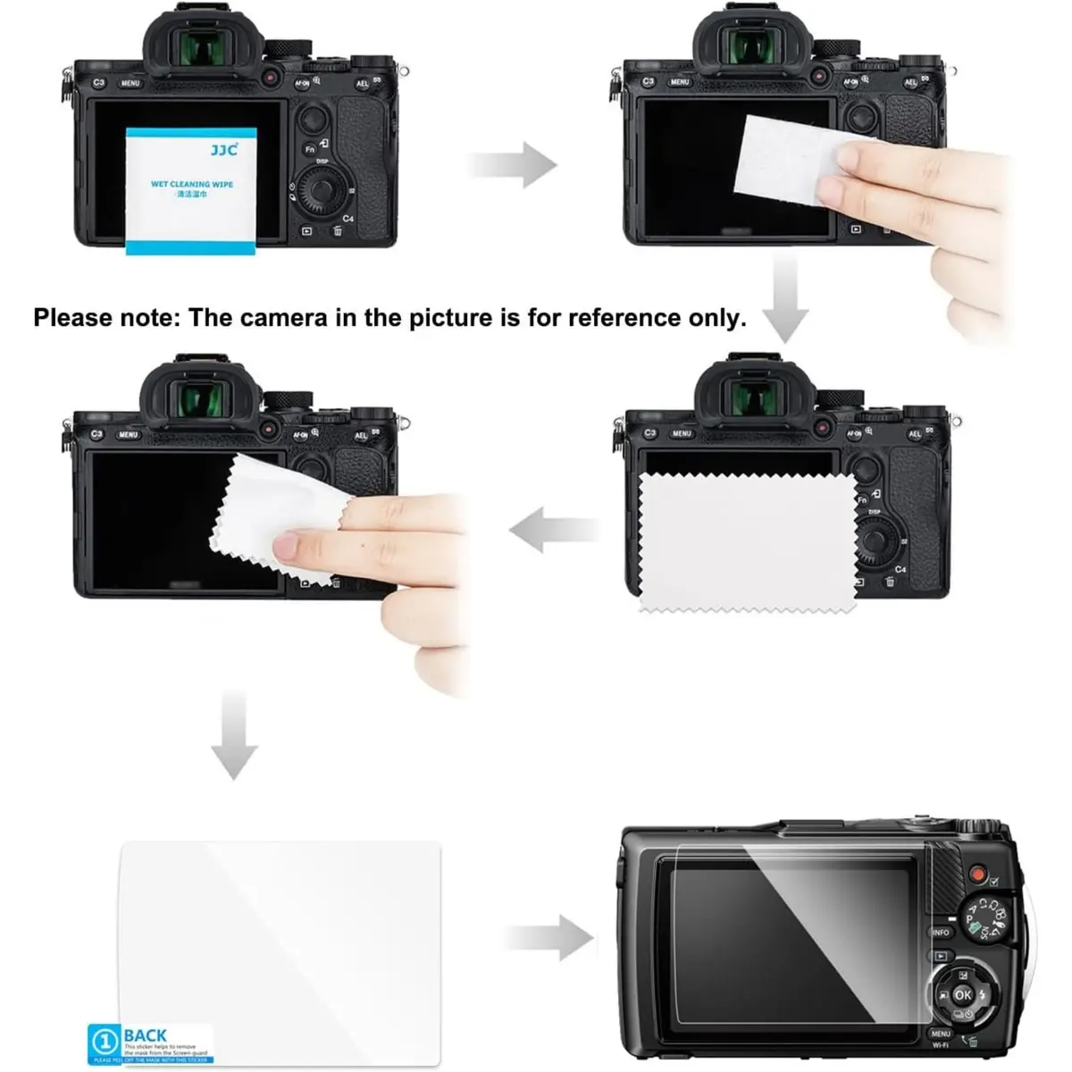 JJC Screen Protector for DJI Osmo Action 4/3 | 9H Ultra Clear Tempered Glass, 0.3mm, Anti-Fingerprint & Scratch Resistance - view 7