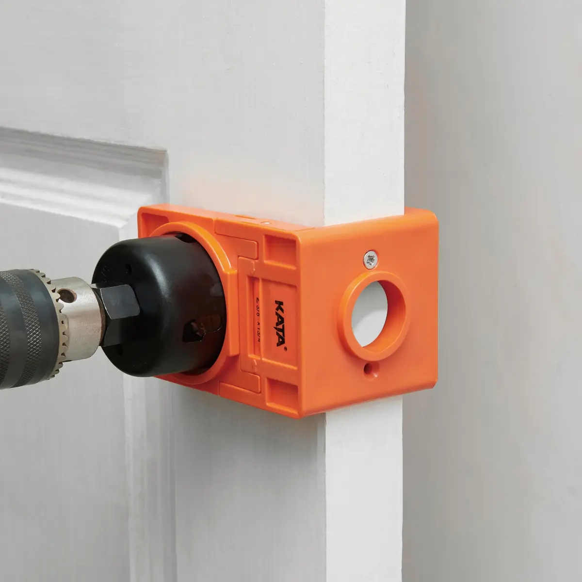 KATA Door Lock Installation Kit for Door Knob & Deadbolt, 25mm (1") & 54mm (2-1/8") Hole Saws | DIY Wood Door Lock Jig - view 8