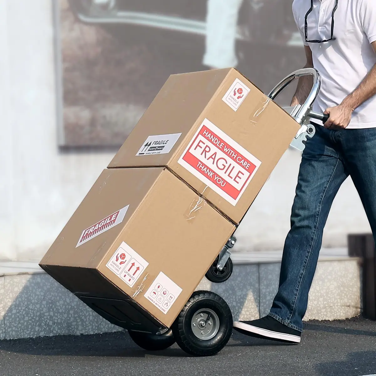 VEVOR Aluminum Truck 2 in 1 | Heavy Duty Industrial Folding Hand Truck & Dolly, 800 lbs Load - view 8