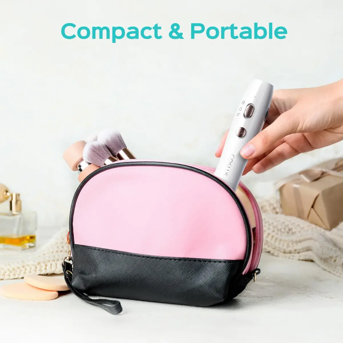 COSLUS C41 Cordless Nail Drill with Flash Cure Lamp | 77.1g (2.7oz) Portable Electric Nail File for Acrylic Gel Dip Powder Nails - view 7