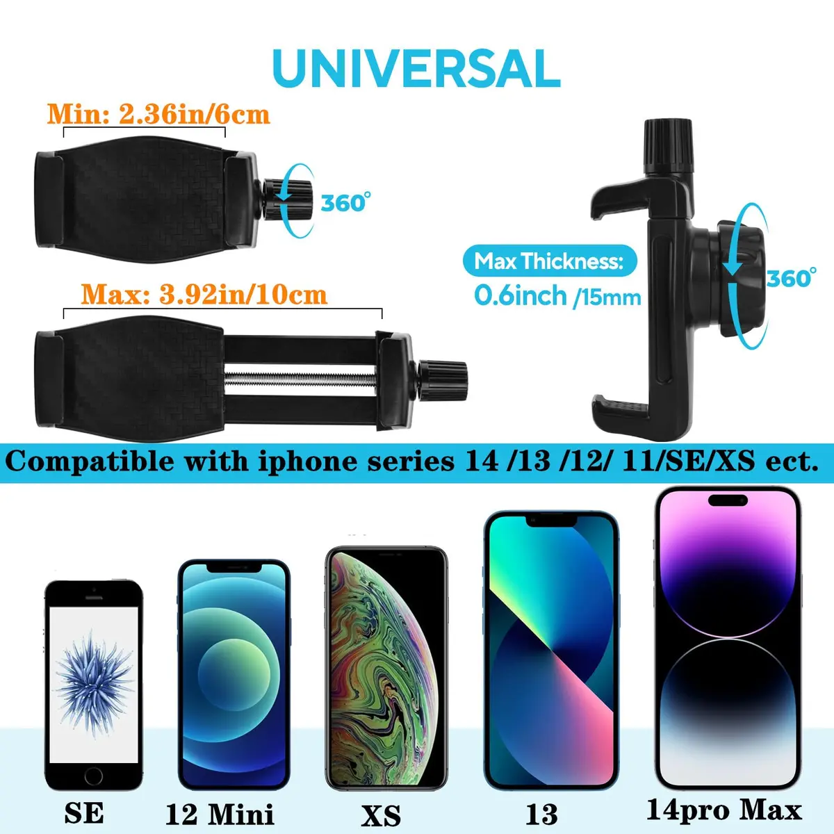 HOYXUN Magnetic Phone Holder for Gym, Heavy Duty 360° Adjustable Metal Arm | Strong Magnet & Multi-Angle Support - view 4