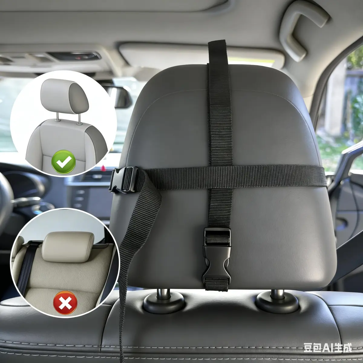 funbliss Baby Car Mirror for Rear Facing Seat | Clear Wide View, 360° Rotation, Shatterproof Acrylic - view 6