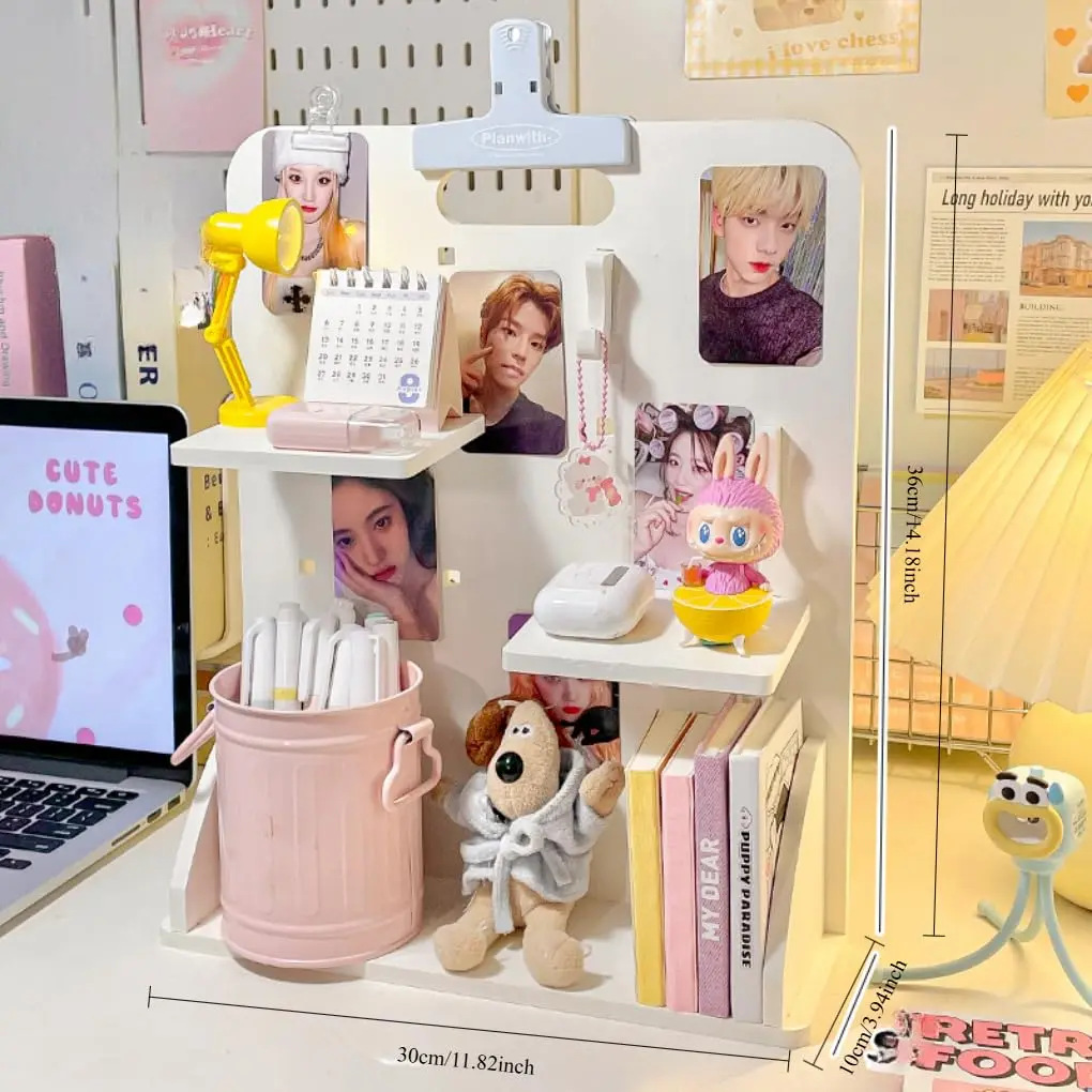 irLocy White Caddy Large | Kpop Desk Organizer with Drawers for Dorm & Office - view 9