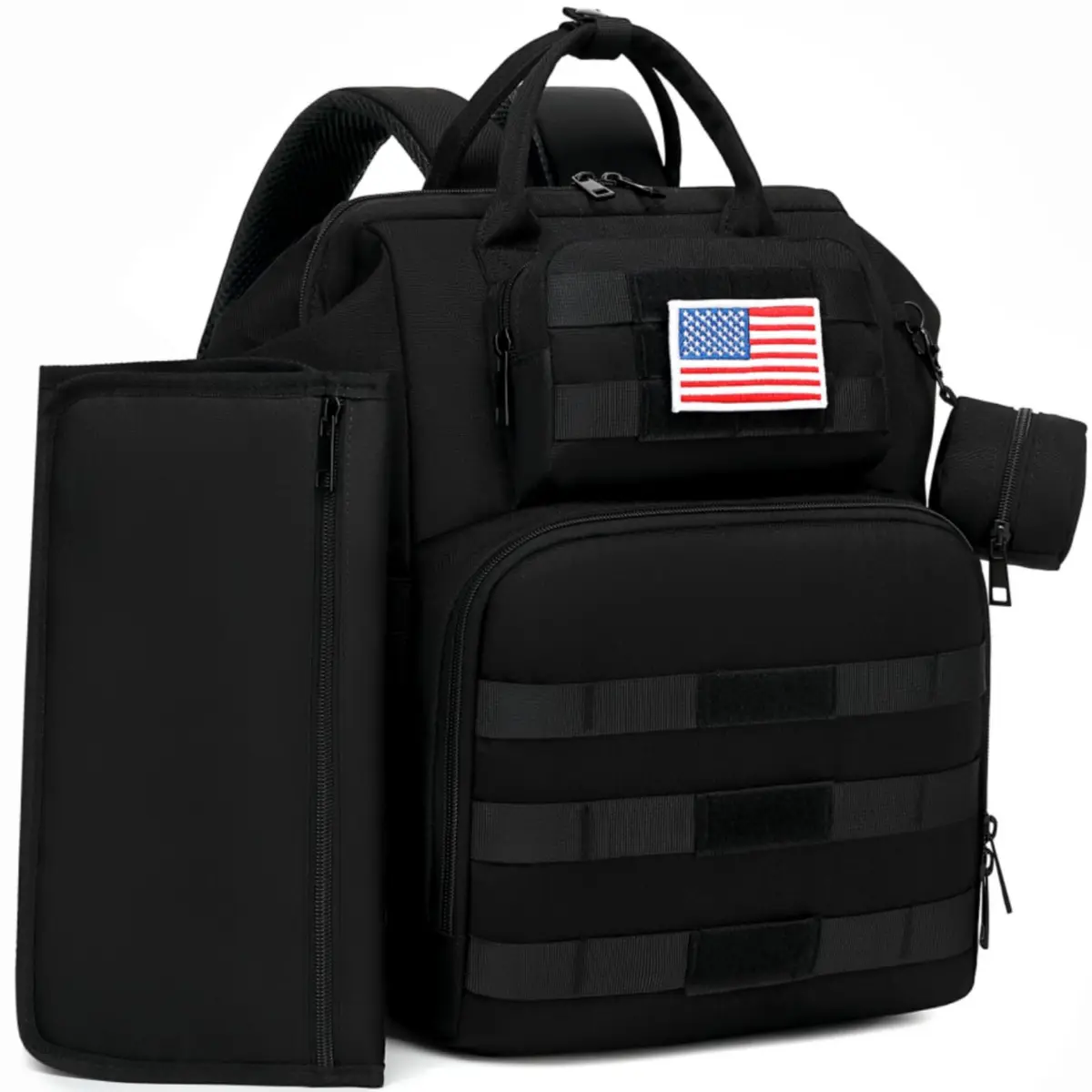 ROSEGIN Diaper Bag Backpack for Dad and Men, Large 35L Travel Baby Bag with Changing Pad & Insulated Pockets (Shadow Black) - main product image