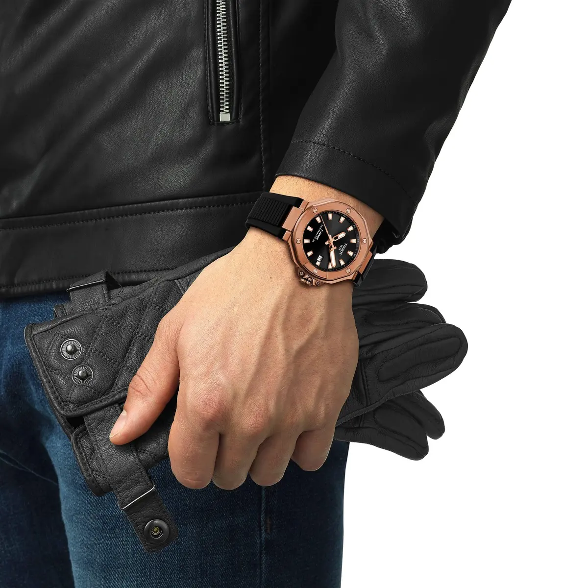 Tissot T-Race Swiss Powermatic 80 Men’s Watch 41mm | Black Dial, Water-Resistant - view 2