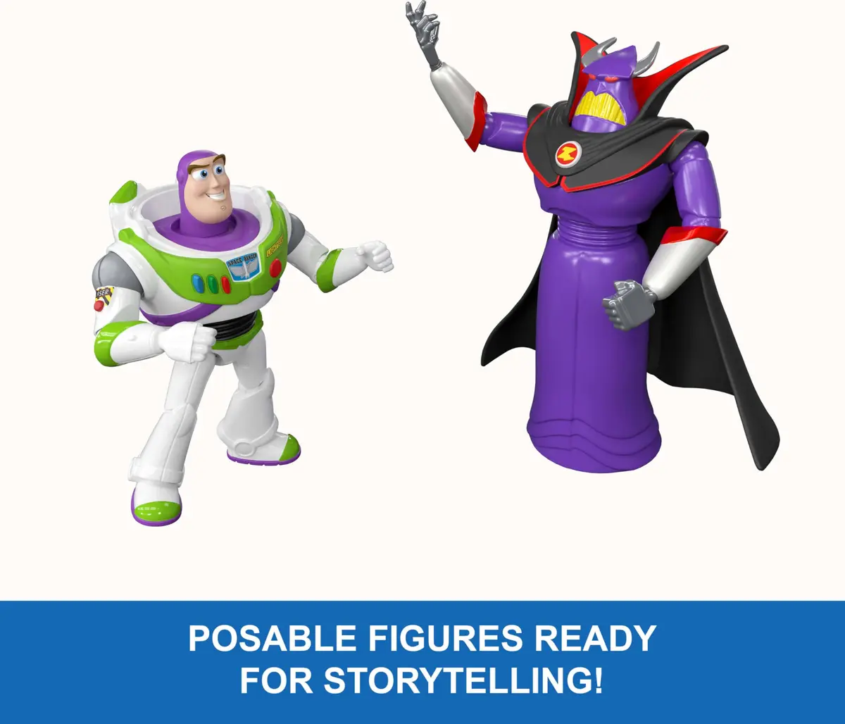 Mattel Toy Story Intergalactic 3-Pack Action Figures | Buzz, Zurg & Alien, 4-Inch Scale, Posable Toys - view 2