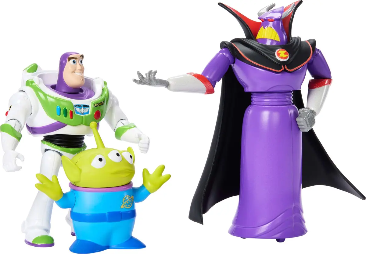 Mattel Toy Story Intergalactic 3-Pack Action Figures | Buzz, Zurg & Alien, 4-Inch Scale, Posable Toys - view 4