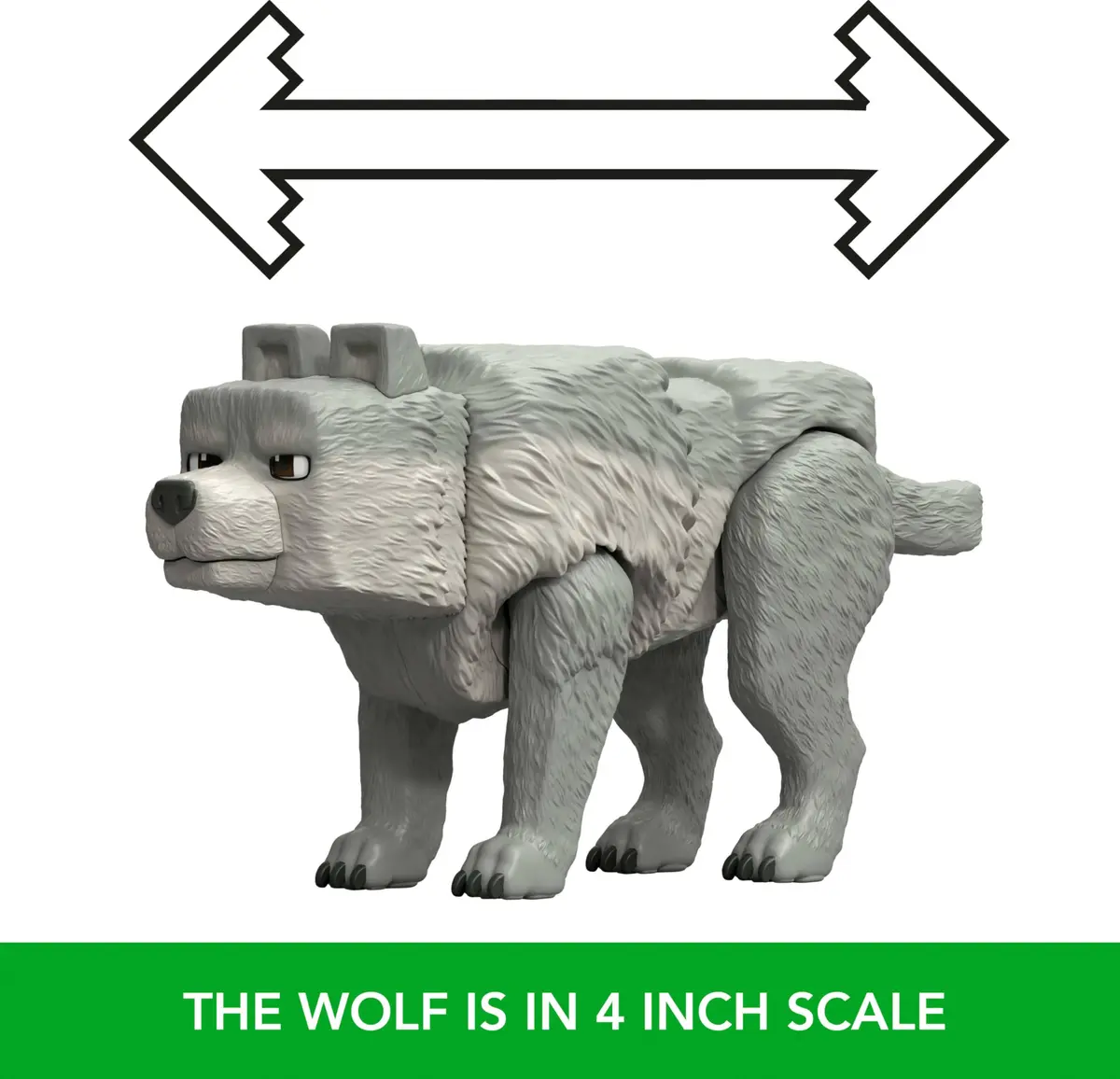 Mattel Minecraft Dennis The Wolf Action Figure 8.25 cm (3.25 inches) | Posable Collectible Toy - view 3