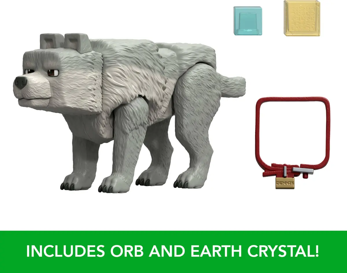 Mattel Minecraft Dennis The Wolf Action Figure 8.25 cm (3.25 inches) | Posable Collectible Toy - view 4
