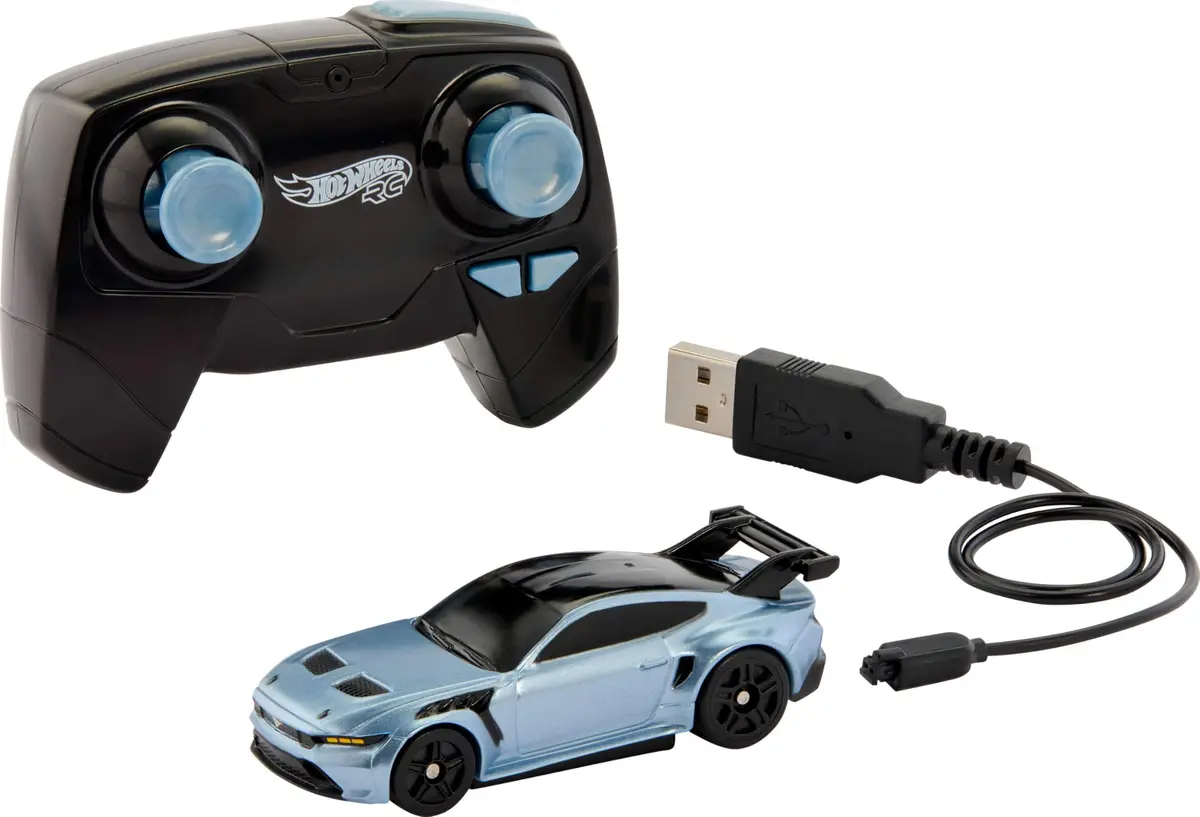 Hot Wheels RC Ford Mustang GTD 1:64 Scale | ASTM-Tested, Rechargeable Toy Car - view 6