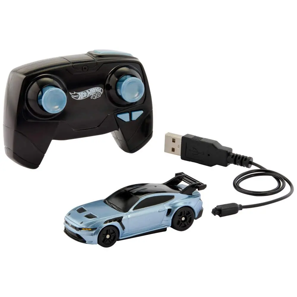 Hot Wheels RC Ford Mustang GTD 1:64 Scale | ASTM-Tested, Rechargeable Toy Car - view 4