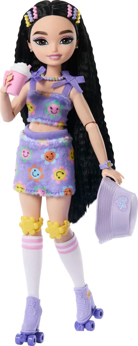 Barbie Dream Besties Skate Party Renee Doll & Accessories | 5-inch, Posable, Multicolor - main product image
