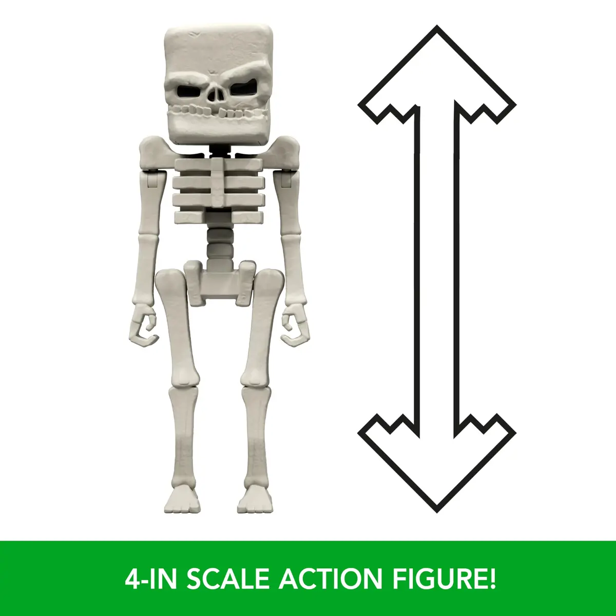 Mattel Minecraft Skeleton Action Figure & Accessories Set 4-inch Scale | Inspired by A Minecraft Movie - view 5