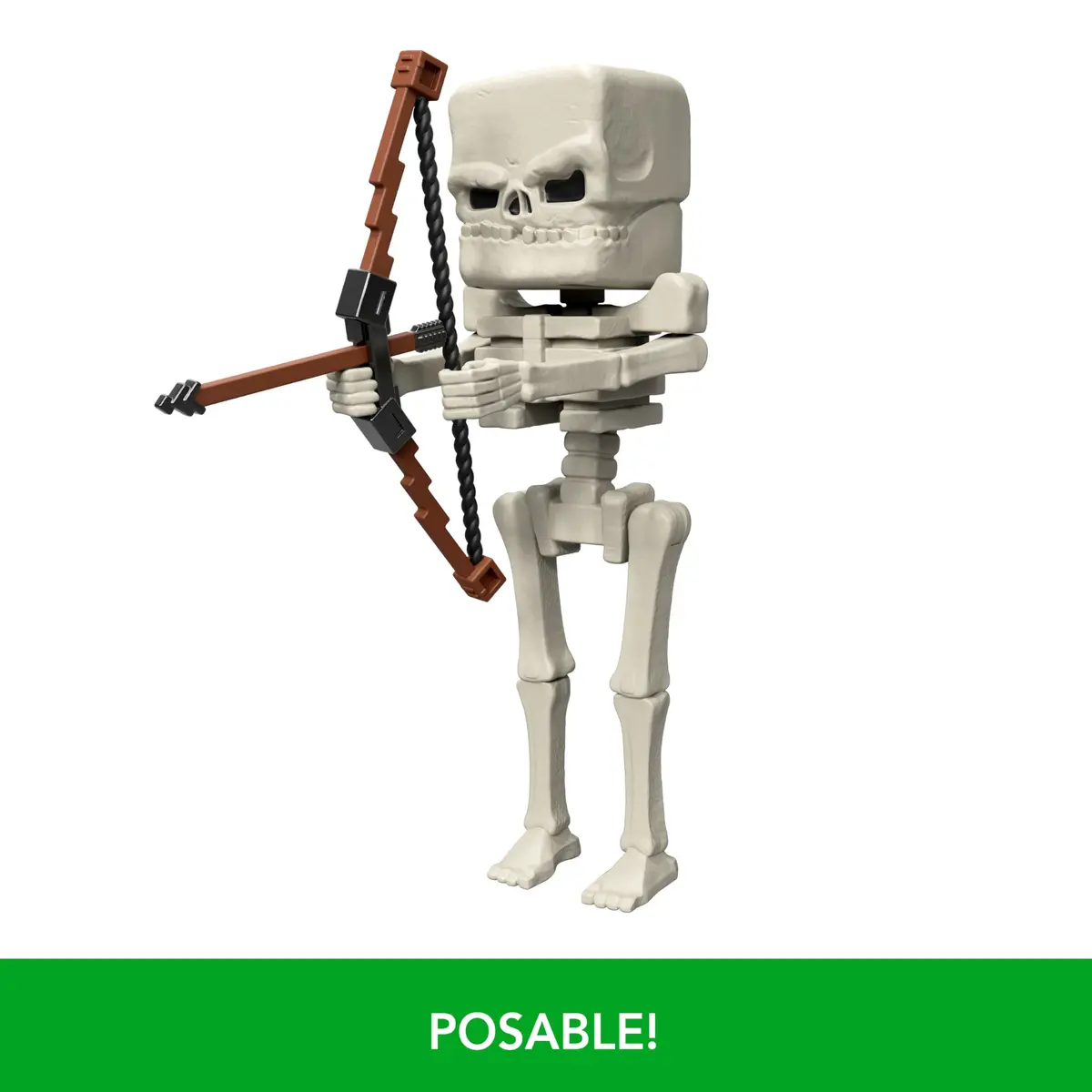 Mattel Minecraft Skeleton Action Figure & Accessories Set 4-inch Scale | Inspired by A Minecraft Movie - view 4