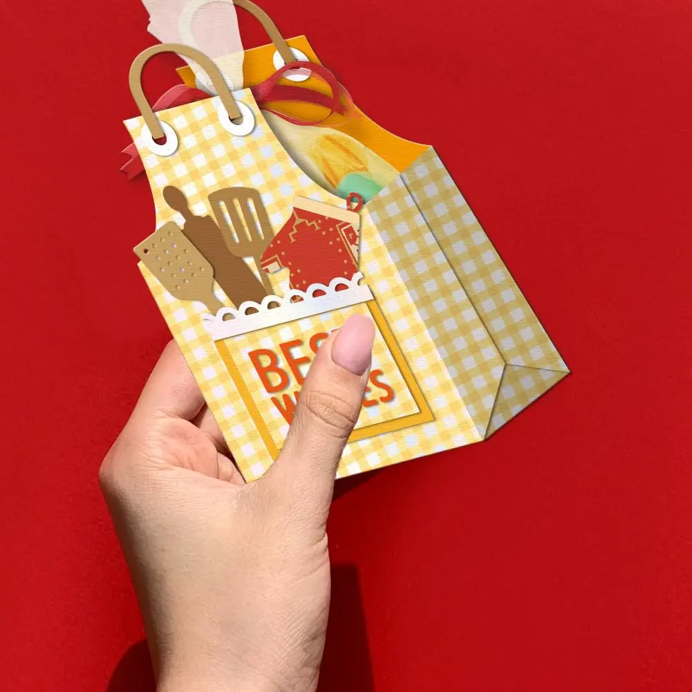 GLOBLELAND 3D Apron Snack Bag Cutting Dies for Card Making | Scrapbooking & Paper Crafts - view 4