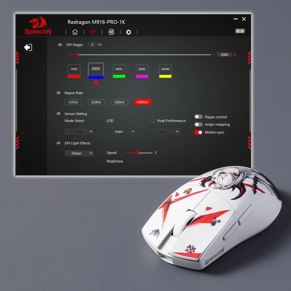 Redragon M916AK Wireless Mouse 42G | 26K DPI Ultra-Light Gaming Mouse for PC - view 7