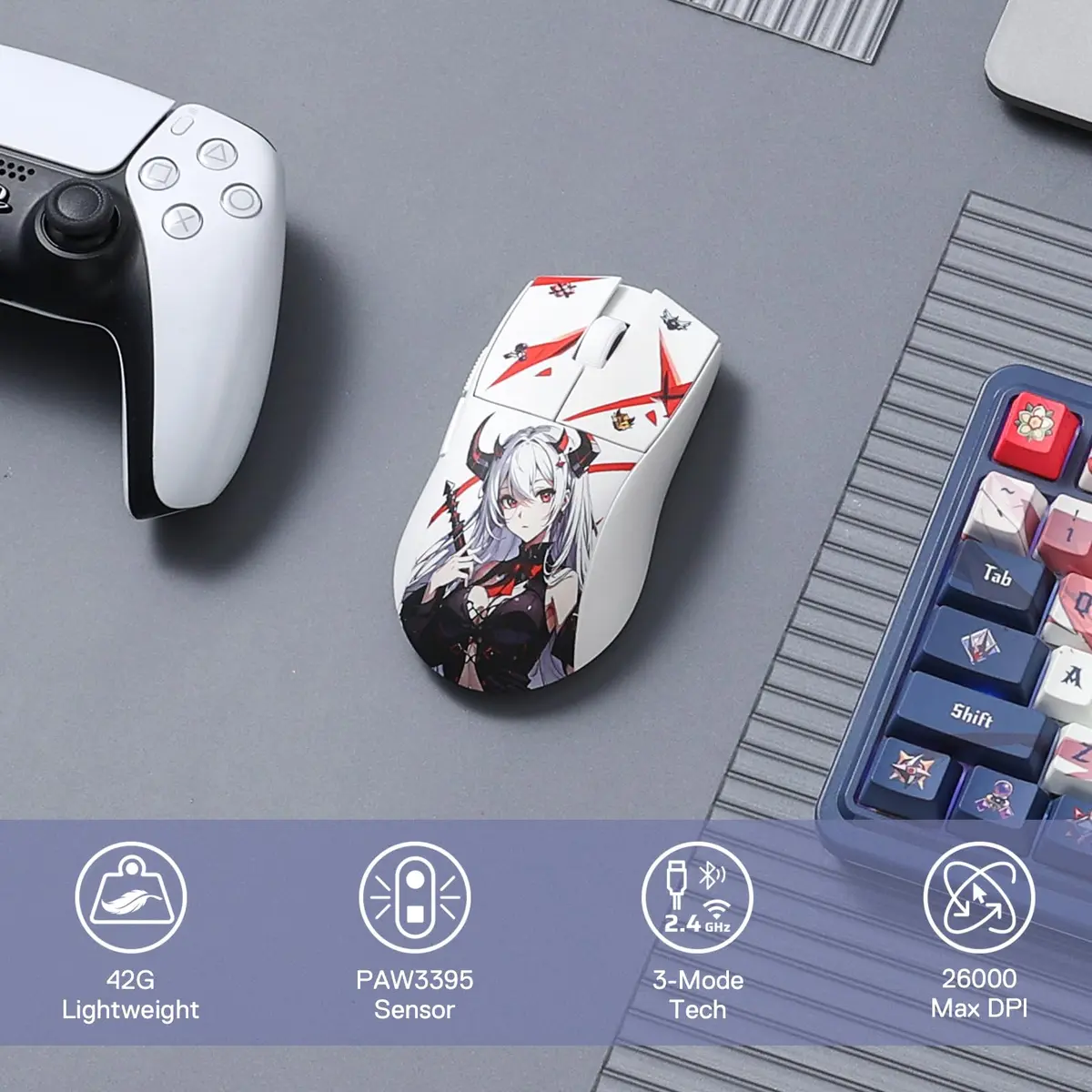 Redragon M916AK Wireless Mouse 42G | 26K DPI Ultra-Light Gaming Mouse for PC - view 2