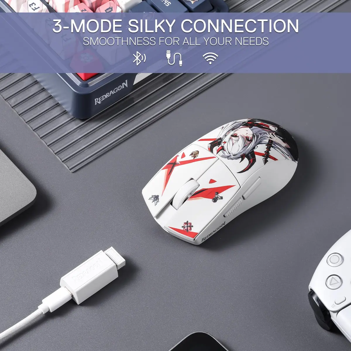 Redragon M916AK Wireless Mouse 42G | 26K DPI Ultra-Light Gaming Mouse for PC - view 3