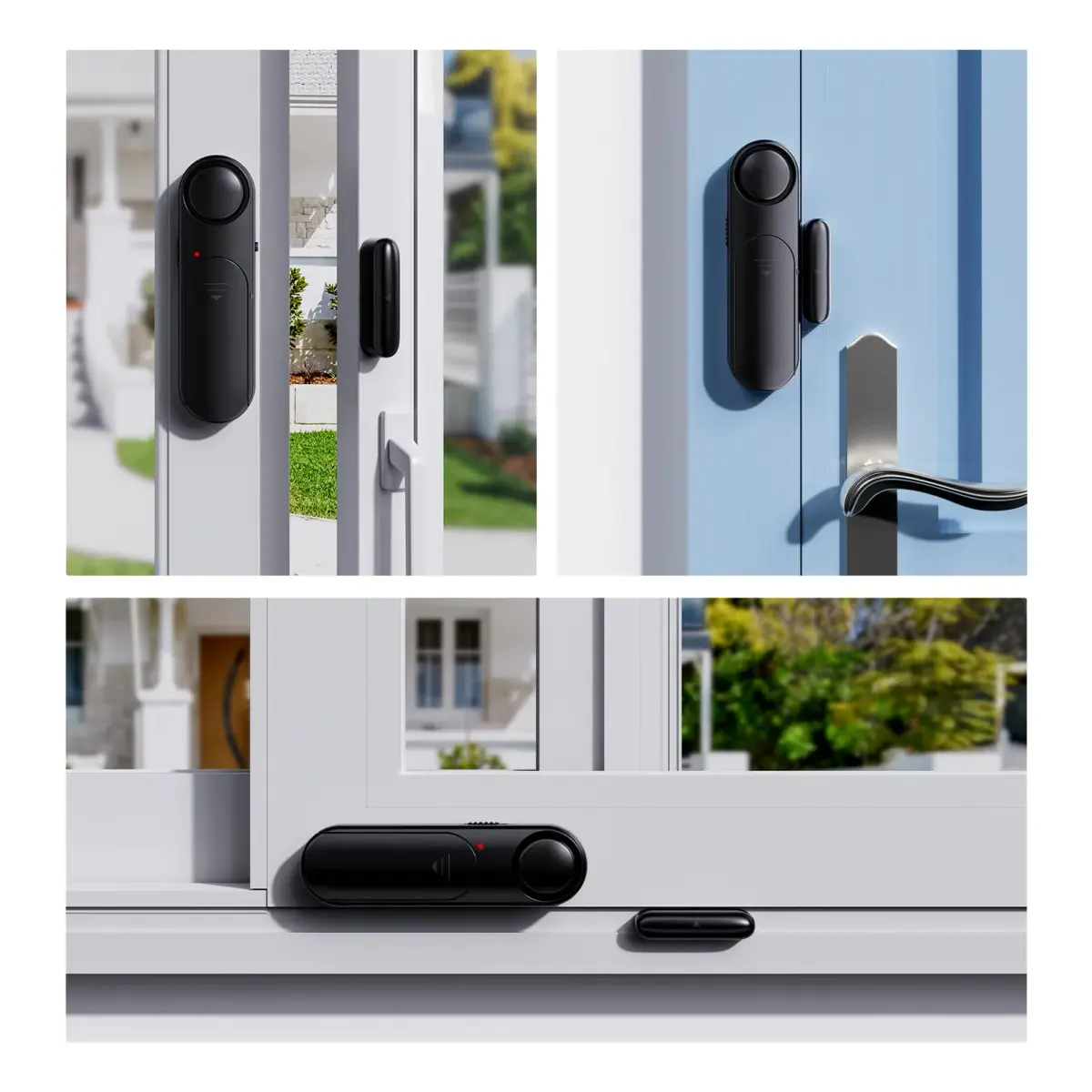 METAK Wireless Door and Window Alarm 2-Pack | 120dB Loud Alert with Remote Control - view 5