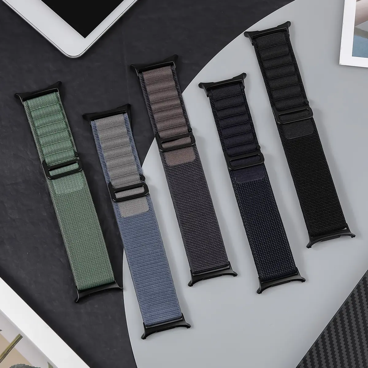 DMVEIMAL Trail Band for Samsung Galaxy Watch Ultra 47mm | Rugged Nylon Alpine Sport Loop Strap Breathable - view 3