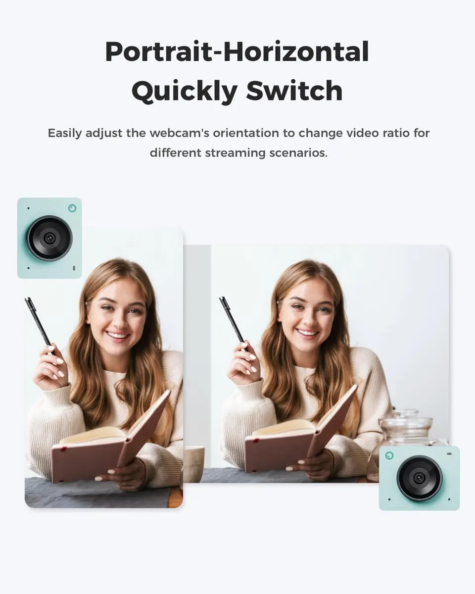 OBSBOT Meet 2-4K Webcam for PC with 1/2" Sensor, AI Framing & Autofocus | Compact 4K Streaming Camera - view 9