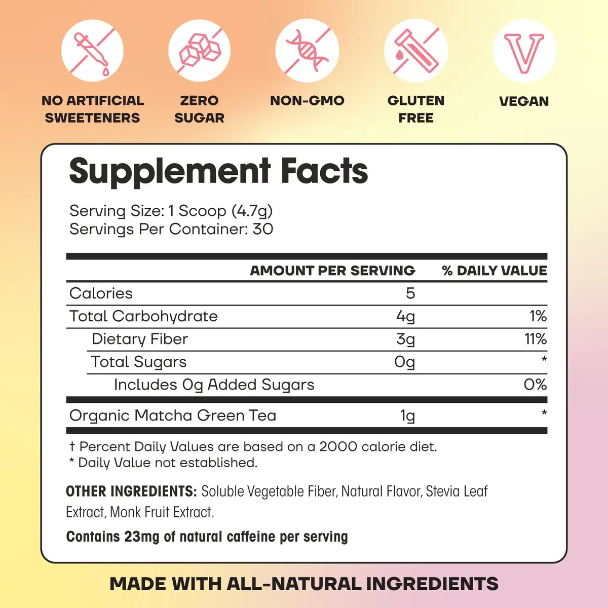 Fit & Lean Matcha Amore Iced Tea, Raspberry Flavor, 30 Servings | Organic, Vegan, Gluten-Free, Supports Gut & Focus - view 7
