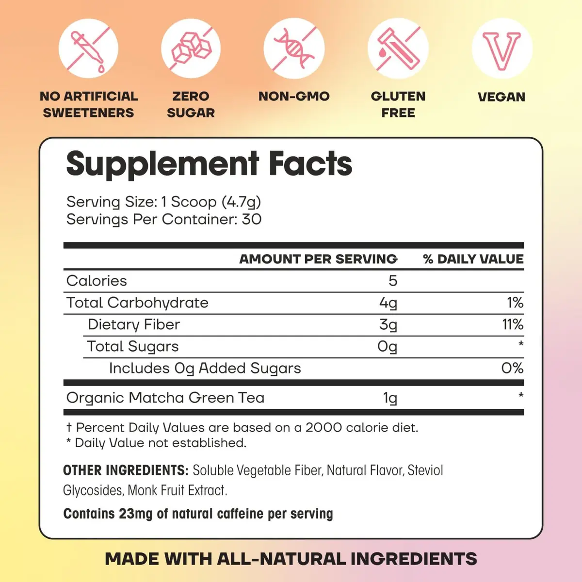 Fit & Lean Matcha Amore Iced Tea, Raspberry Flavor, 30 Servings | Organic, Vegan, Gluten-Free, Supports Gut & Focus - view 4