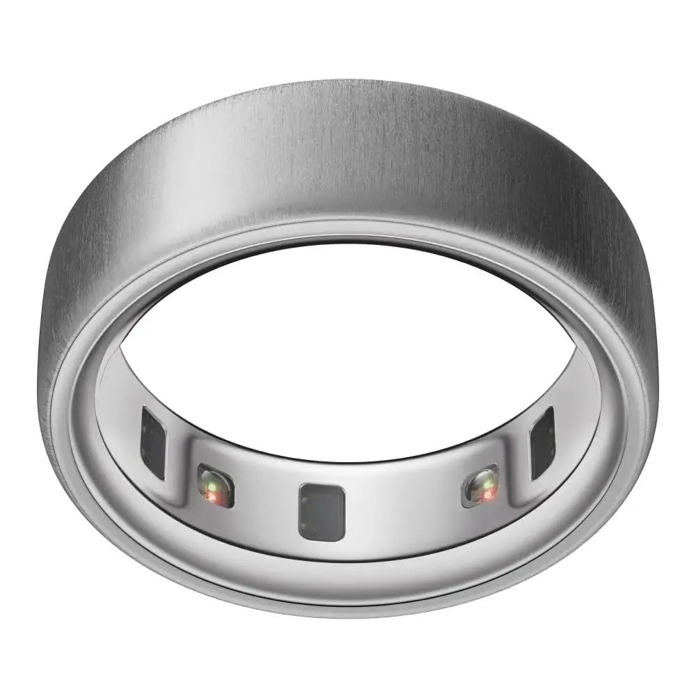 Oura Ring 4 Brushed Silver Size 6 | Smart Ring for Sleep, Activity, Women’s Health, AI Advisor - main product image