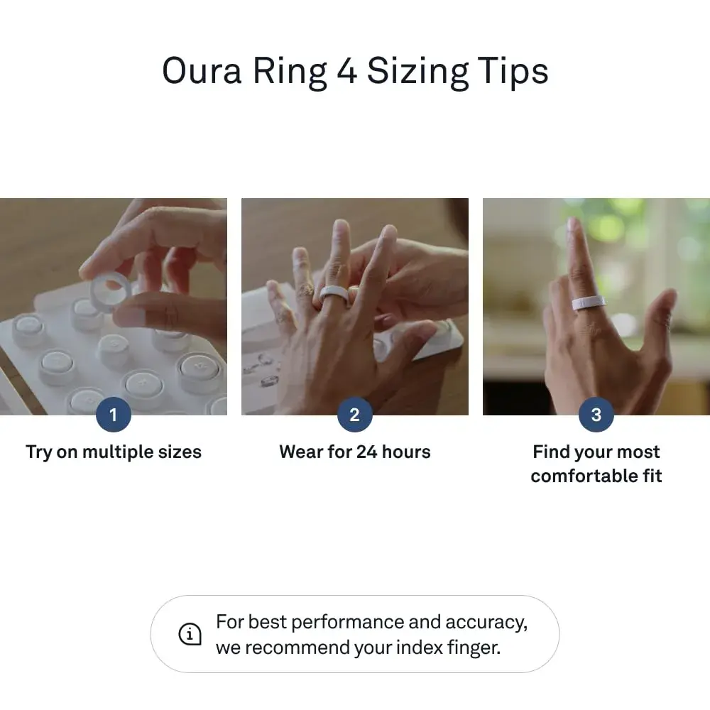 OURA Ring 4 Stealth Size 4 Smart Ring | Sleep, Activity, Women’s Health, AI Advisor - view 7