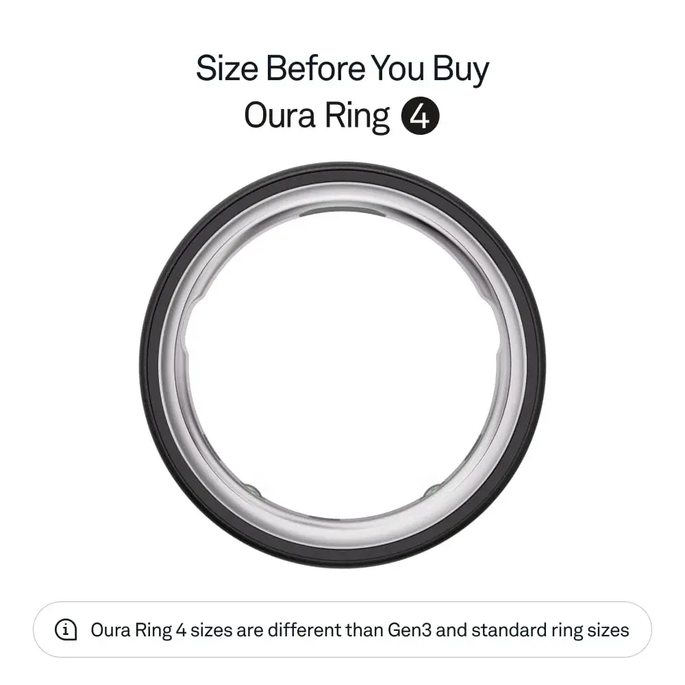 OURA Ring 4 Stealth Size 7 | Smart Ring for Sleep, Activity, Women’s Health, AI Advisor - view 2
