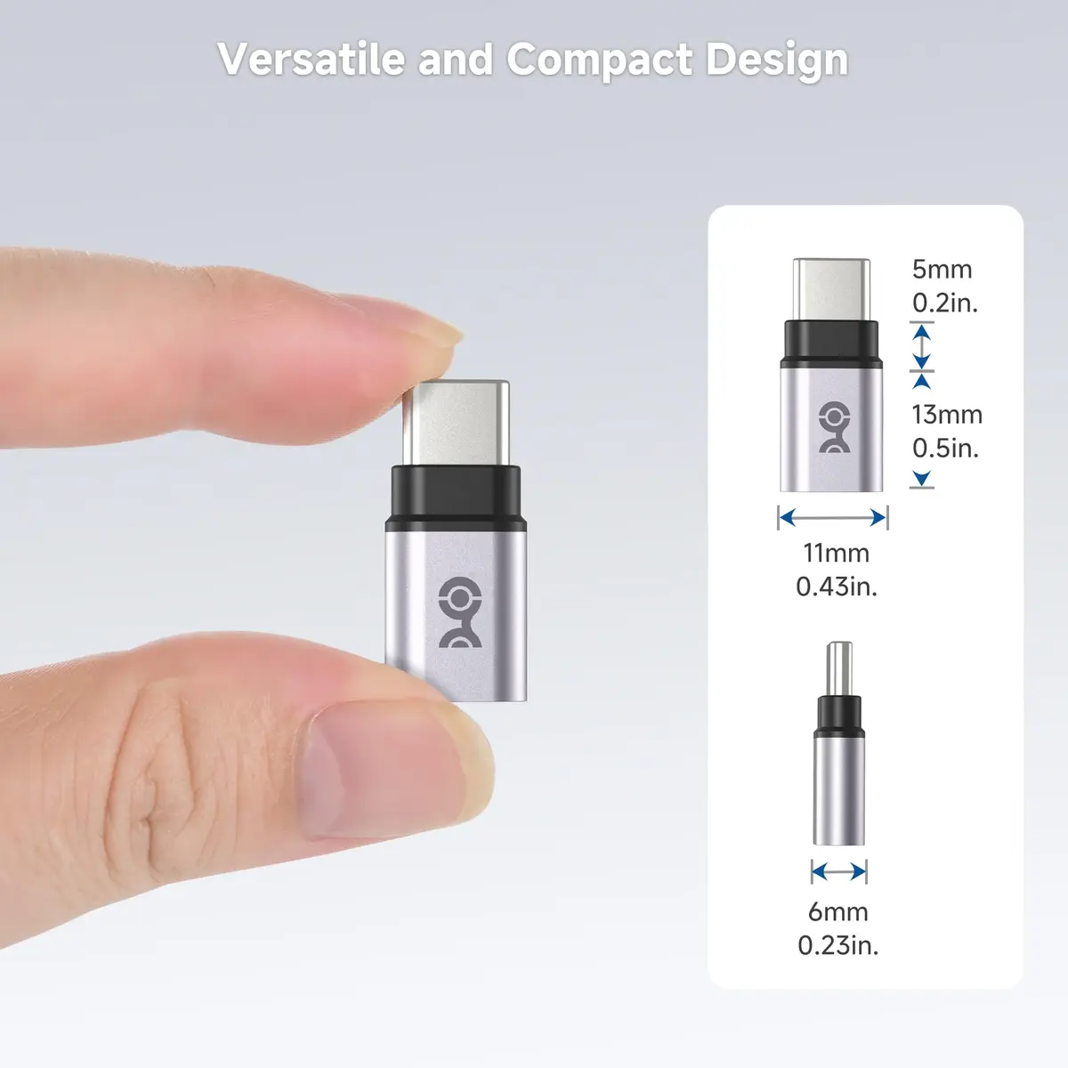 Cable Matters USB C Extender Adapter 2-Pack | 40Gbps Data, 240W PD, Compact Design - view 7