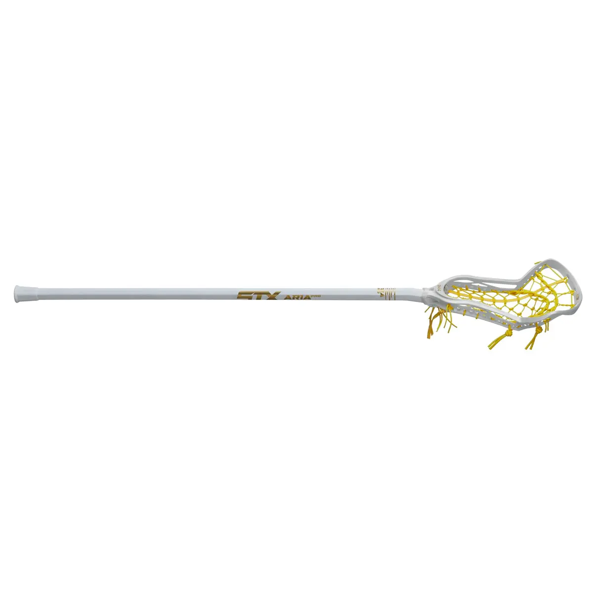 STX Aria Pro™ Women's Complete Lacrosse Stick, White/Yellow | Elite Attack & Defense Ready (70-120 chars) - view 3