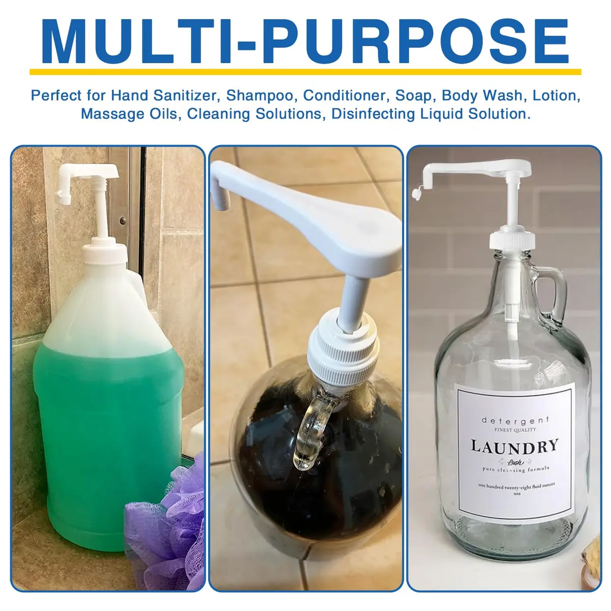DupakSYS 4Pcs 38-400 Leak Proof Gallon Jug Syrup Pump Dispenser | Fits 1 Gallon Bottles - view 8