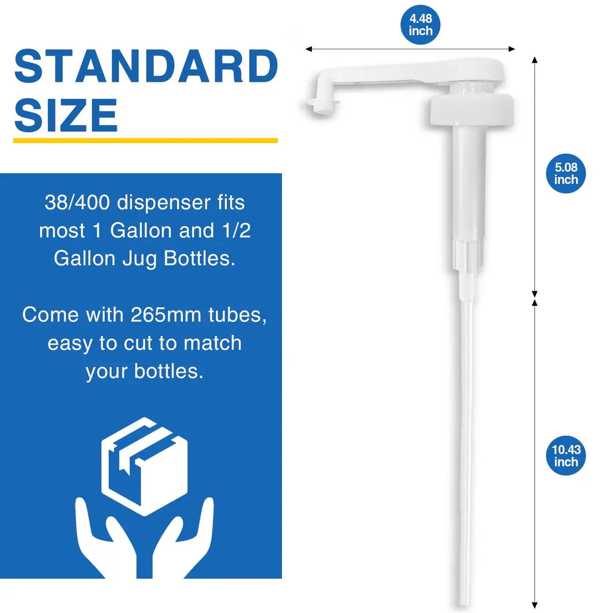 DupakSYS 4Pcs 38-400 Leak Proof Gallon Jug Syrup Pump Dispenser | Fits 1 Gallon Bottles - view 3