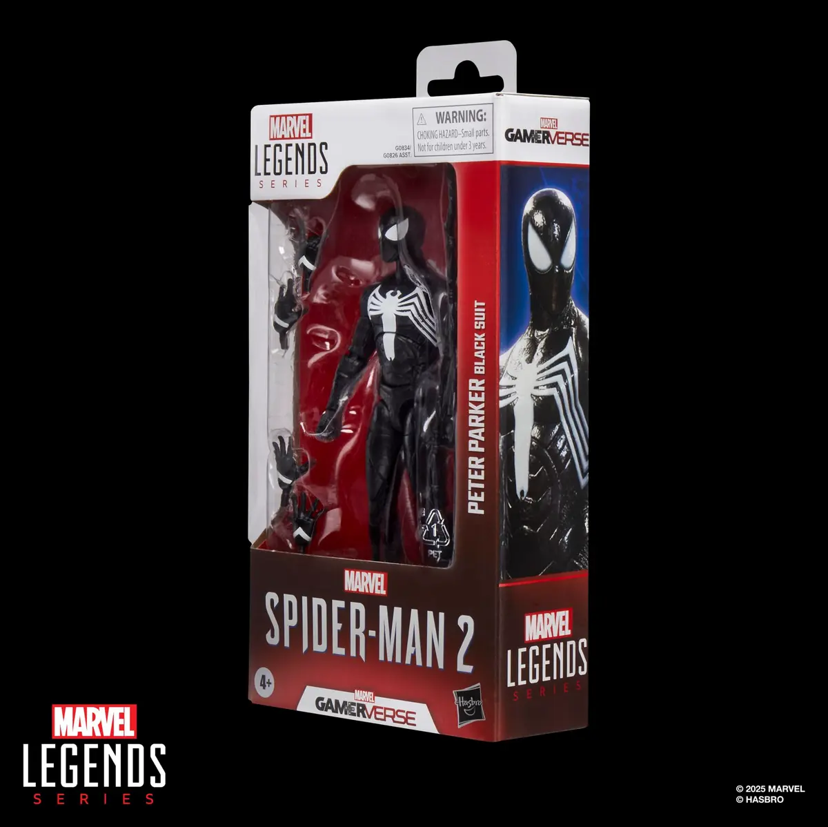 Marvel Legends Series Gamerverse Peter Parker Black Suit, Spider-Man 2 Video Game-Inspired Collectible 6 Inch Action Figure | Premium Design & Articulation - view 9