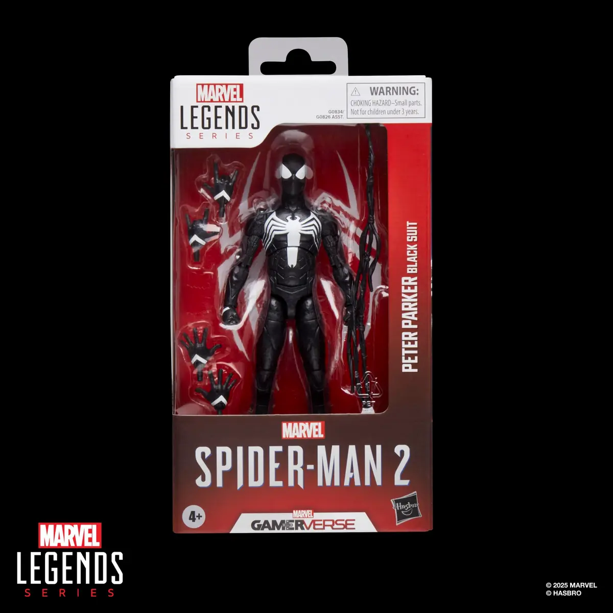 Marvel Legends Series Gamerverse Peter Parker Black Suit, Spider-Man 2 Video Game-Inspired Collectible 6 Inch Action Figure | Premium Design & Articulation - view 2