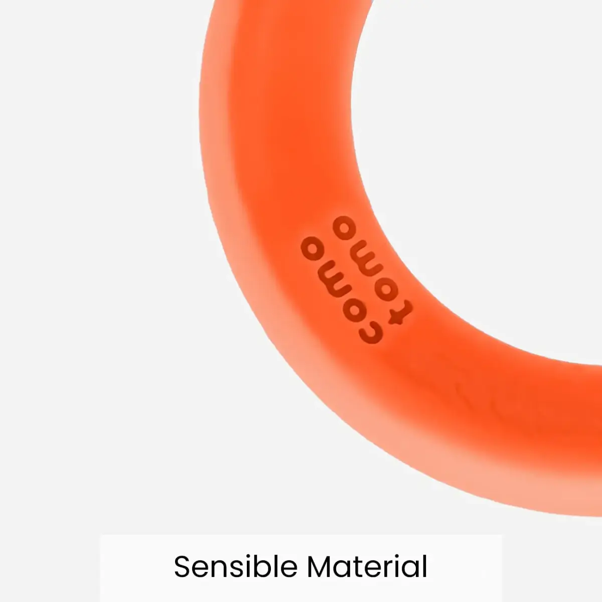 Comotomo Silicone Baby Teether, Orange (Pack of 2) | Finger-Sized, Food-Grade Silicone, Easy Clean - view 5