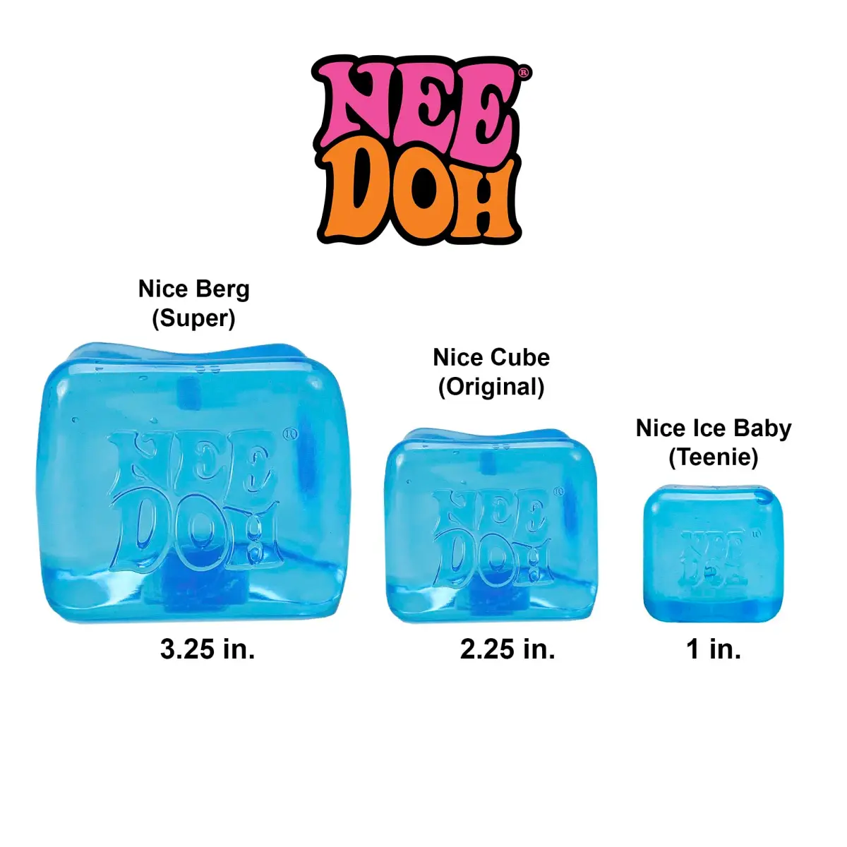 Schylling NeeDoh Nice Ice Baby Sensory Squeeze Toy 3.18 cm (1.25" Cube) | Non-Toxic TPR - view 7