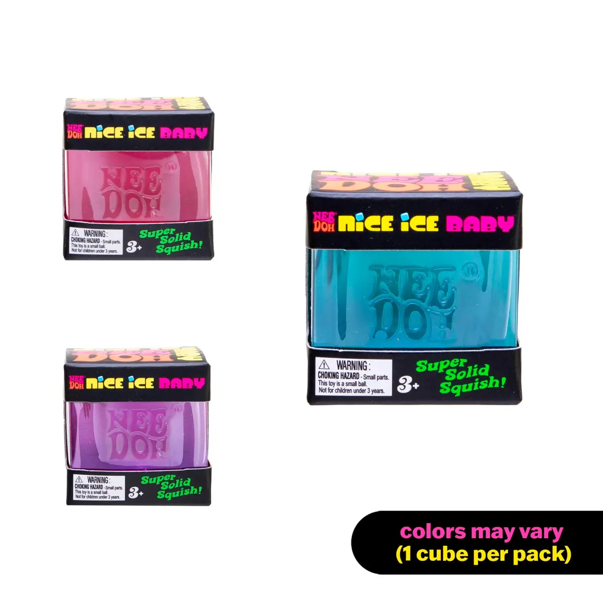 Schylling NeeDoh Nice Ice Baby Sensory Squeeze Toy 3.18 cm (1.25" Cube) | Non-Toxic TPR - view 2