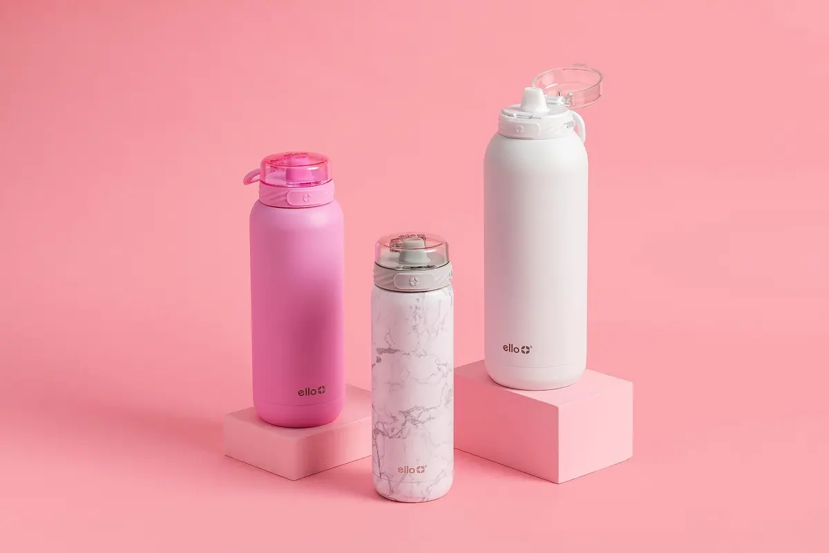 Ello Cooper 22oz Insulated Stainless Steel Water Bottle | Leakproof & Cold for All-Day Hydration - view 2