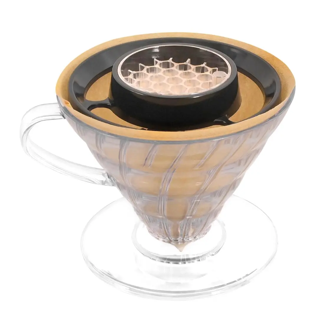 CAFEMASY Pour Over Coffee Drip Assist - V60 & Cone Coffee Filter Accessories for Even Brewing - view 3