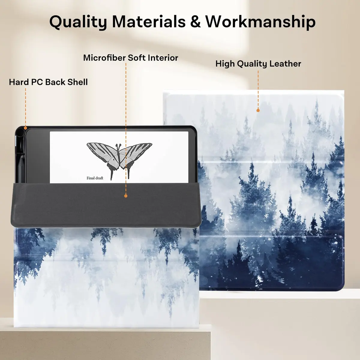 CoBak PU Leather Case for Tablet Reader 10.2" (2022/2024) with Pen Holder | Auto Sleep Wake, Heavy Duty Protection - view 6