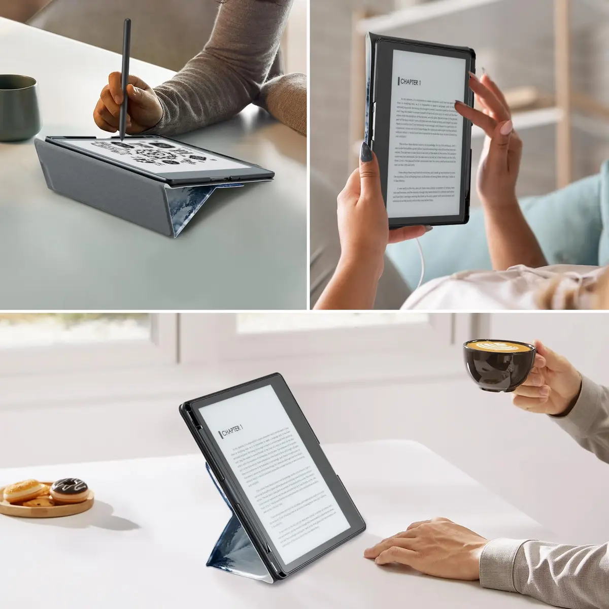 CoBak PU Leather Case for Tablet Reader 10.2" (2022/2024) with Pen Holder | Auto Sleep Wake, Heavy Duty Protection - view 7