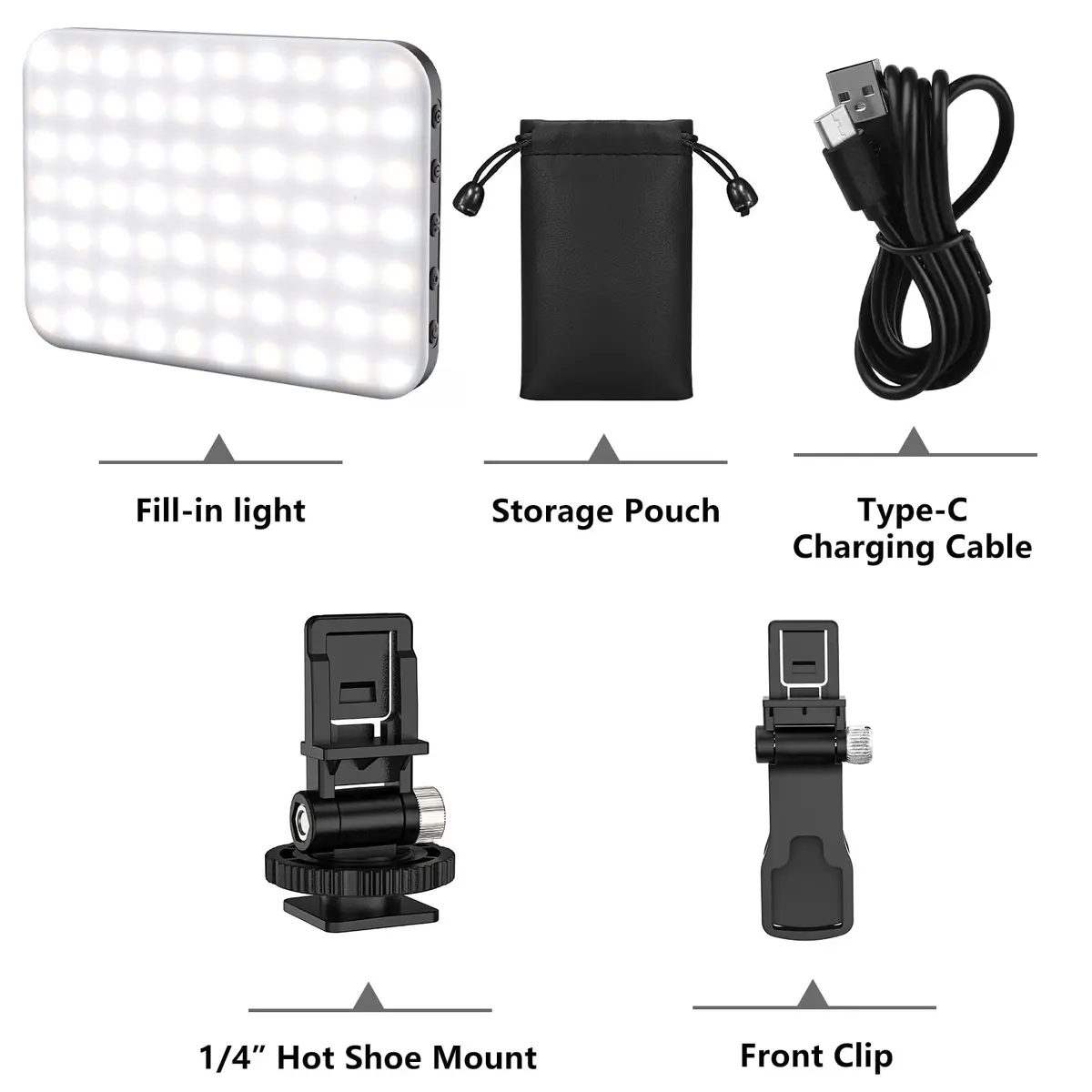 Hagibis RGB Video Light, 360° Full Color Selfie Light LED Camera Light with 3 Cold Shoe Mounts/CRI 97+/20 Scene Modes/2200mAh Rechargeable Portable Phone Light Photography Selfie Lighting | 7 Light Modes & 10 Brightness - view 6